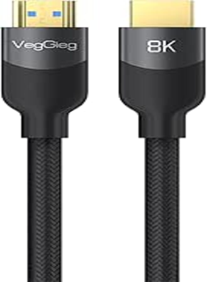 Premium 8K 60Hz 4K 120Hz HDCP ARC HDR Braided HDMI 2.1 Cable 5 Meter